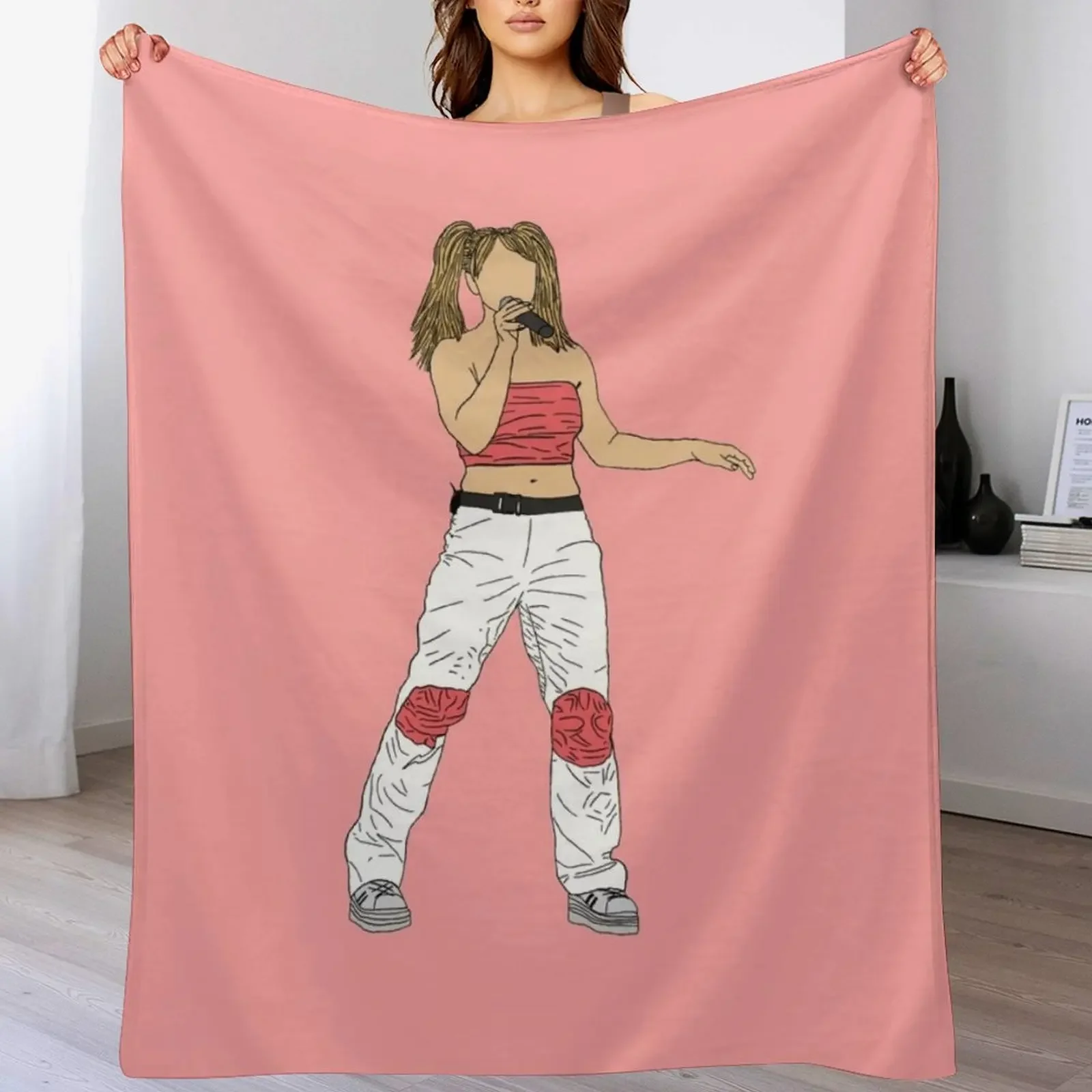 Britany Spears concert Throw Blanket Cozy Sofa Blanket for TV Watching Napping
