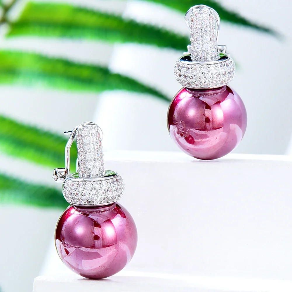 

Jimbora Luxury Retro Big Pearl Pendant Earrings For Gorgeous Fashion Women Bridal Earrings Geometric Oval Super Gift 2022 Hot