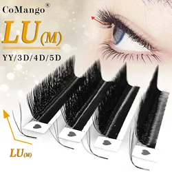 CoMango LU/C/D W Shaped YY/3D/4D/5D Eyelash Extension Premade Volume Fans Technology Fibers Natural Soft Silk Mink Eyelashes