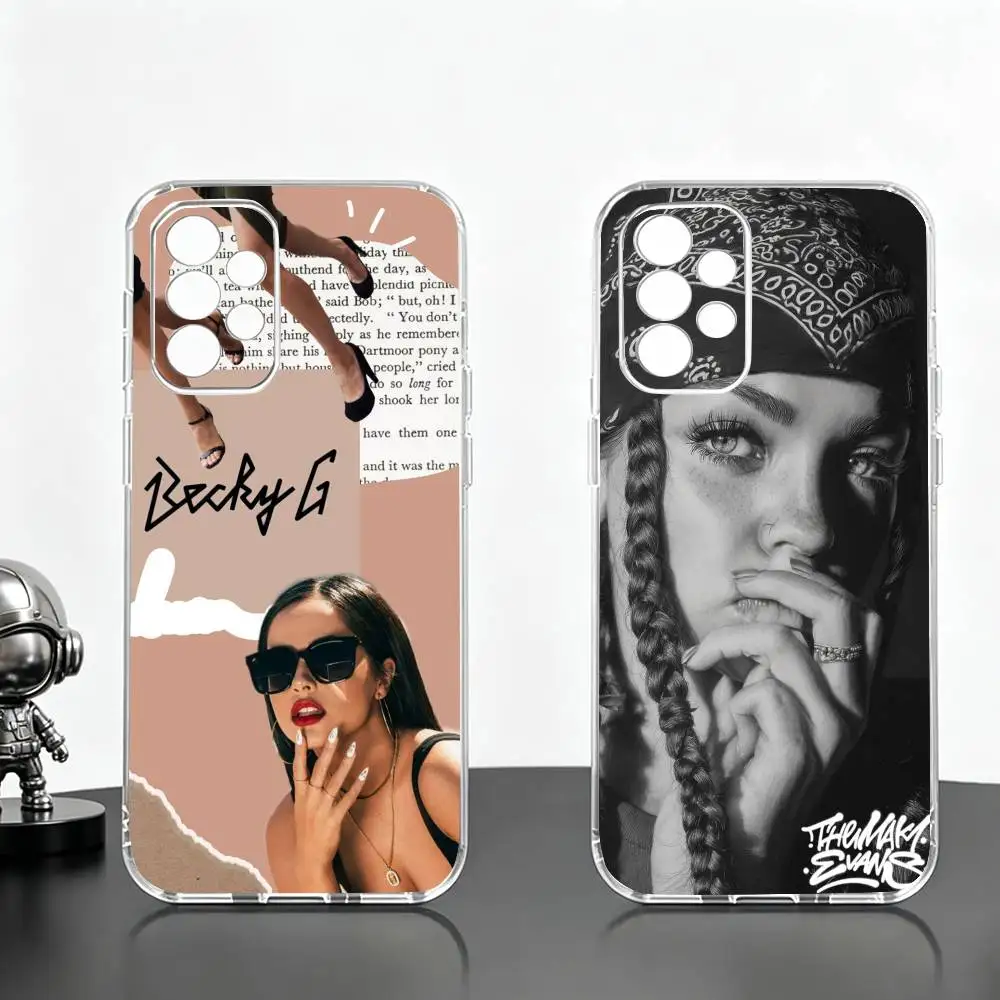 F-Fashion Becky G  Phone Case For Samsung S25,S24,S21,S22,S23,S30,Ultra,S20,Plus,Fe Transparent Cover