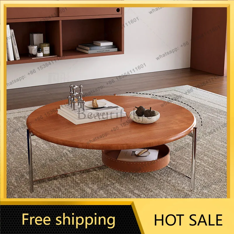 LDMinimalist Modern Coffee Table Wood Living Room Designer Simple Clear Side Table Aesthetic   Couchtisch Salon Furniture