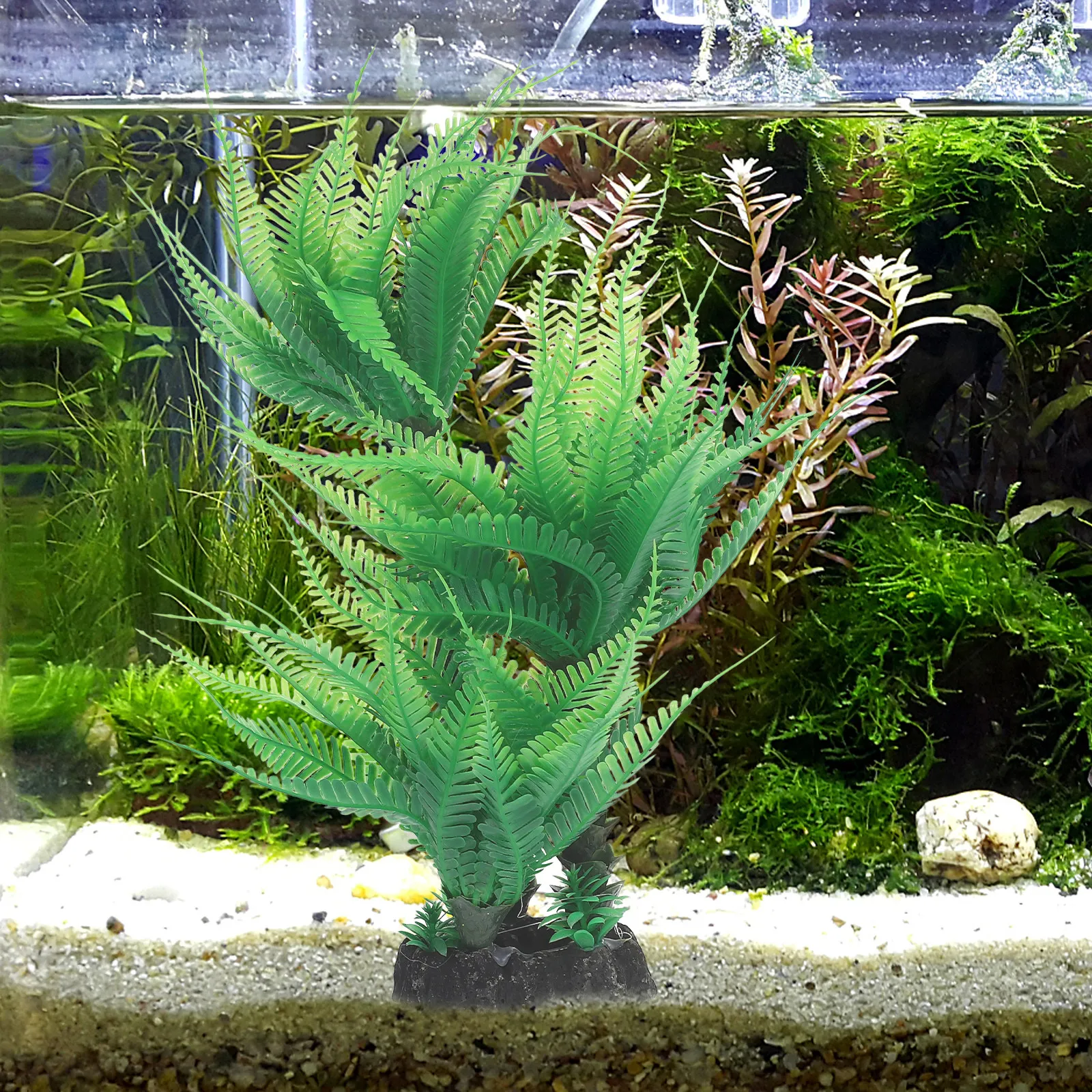 Tanaman Plastik Akuarium, Deko - Aquarium Plant Ornament ulasan dan harga