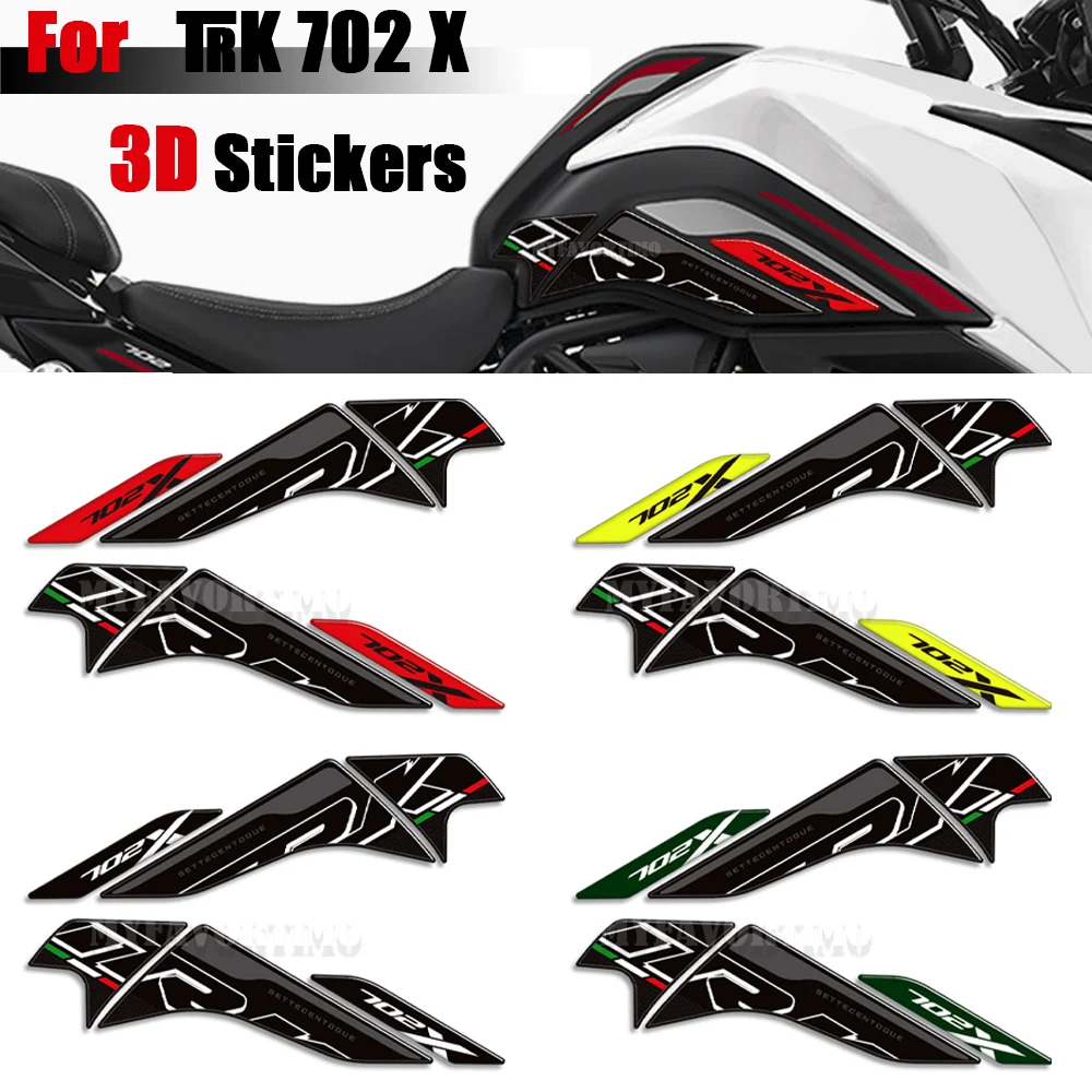 

For Benelli TRK 702 X 702X Adventure 2023 2024 Motorcycle 3D Gel Epoxy Resin Stickers Tank Pad Sticker Kit