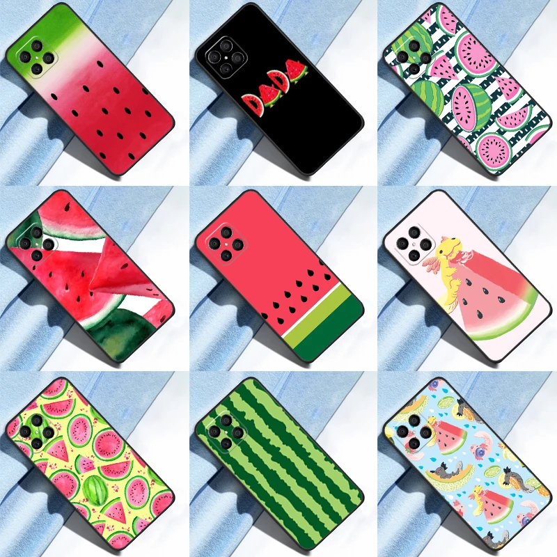 Cute Summer Fruit Watermelon Cover For Huawei Nova 5T P20 P30 P40 Lite P50 Pro P Smart 2021 Honor X8 X7 X9 50 Case