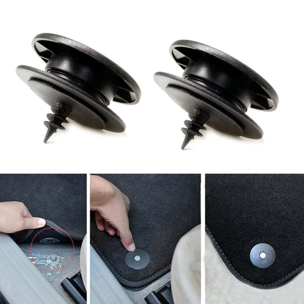 2 Pcs Mats Fitting Clips Set  Universal Car Floor Mat Carpet Clips Fixing Grips Floor Holder For All Car Makes & Models