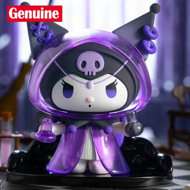 

Genuine Sanrio Kuromi Werewolf Blind Box Trendy Handmade Doll Desktop Ornament Collectible Model Toy for Girls Gift