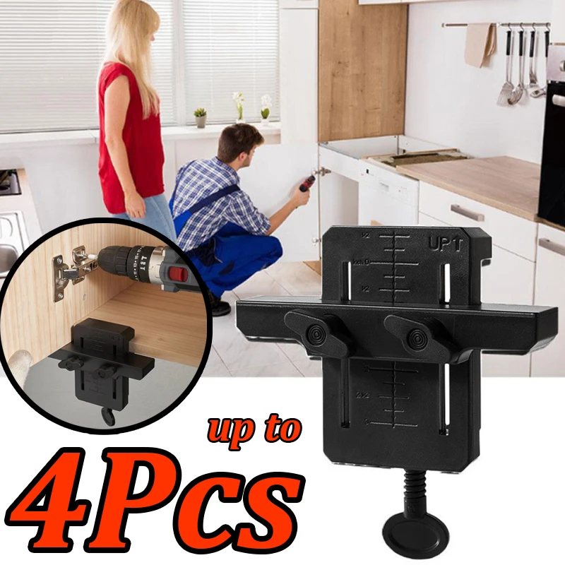 

1-4 шт. монтажное приспособление для двери шкафа, легко устанавливается для установки скрытой двери, монтажный кронштейн из АБС-пластика, деревянные рабочие инструменты