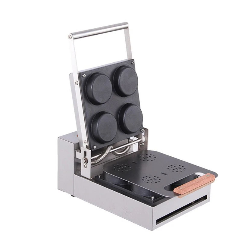 Commercial Mini Pizza Maker, 220V Crepe Maker, 1.85 kW Multifunctional Pancake Maker, Non-Stick Coating