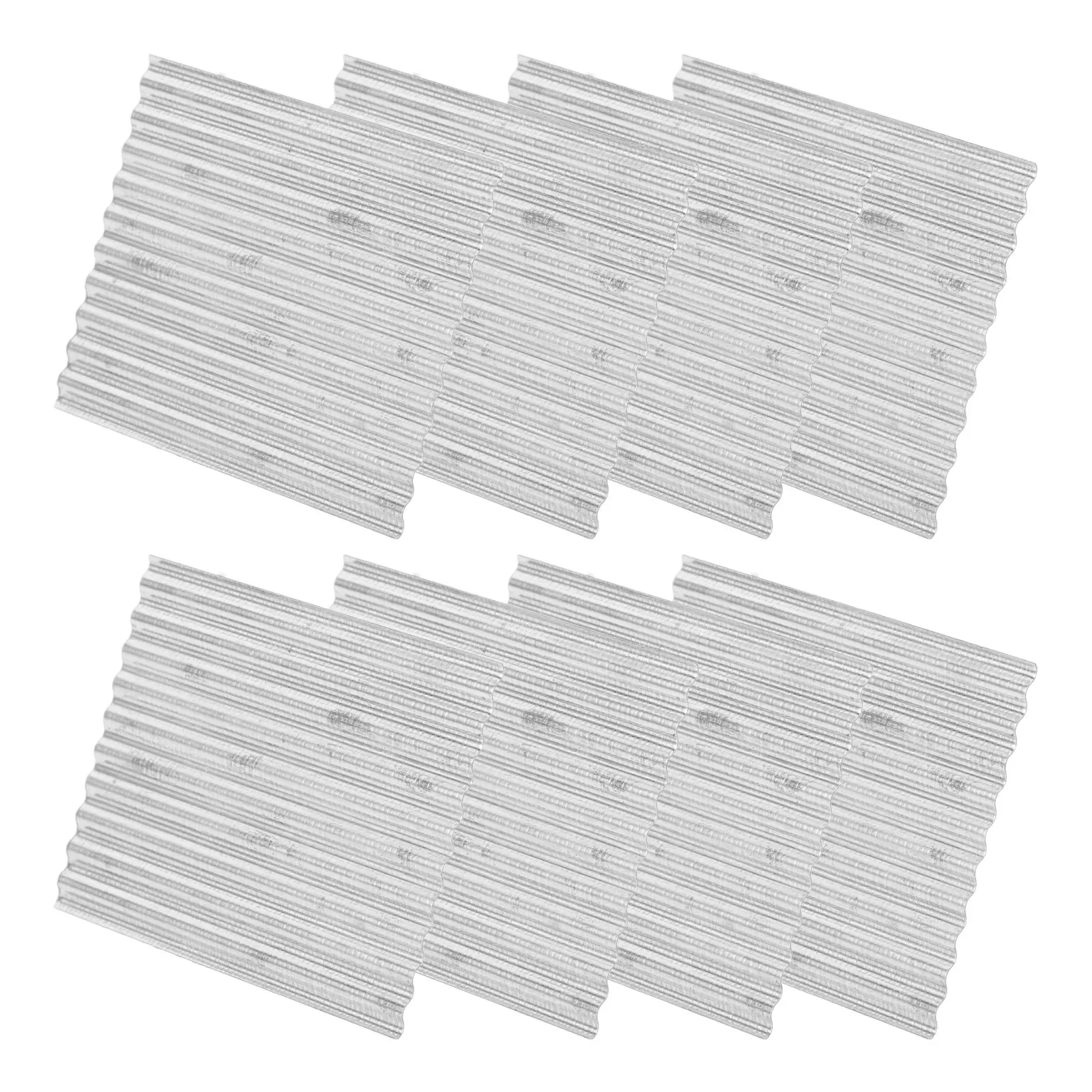 

8Pcs Fine Crafted Mini Roof Tiles Models for Micro Landscape Garden Train Station Layouts Realistic DIY Miniature Roofing