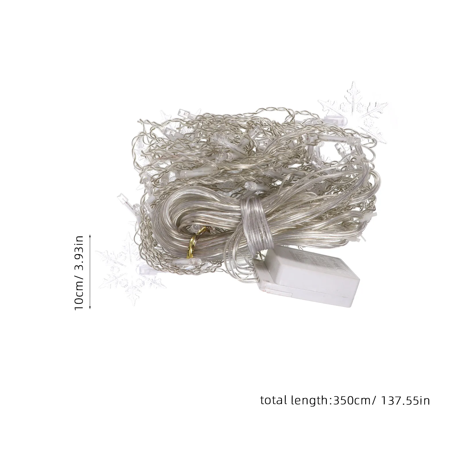 Led أضواء ندفة الثلج عيد الميلاد سلسلة الزخرفية مصباح للحزب شجرة عيد الميلاد مهرجان عطلة الإضاءة ندفة الثلج شكل الاستخدام #1