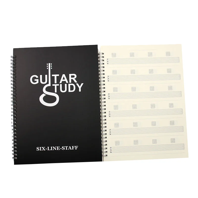 Guitar Tablature Notebook Guitar Music Tabs 50 Pages Blank Sheet Music Composition Manuscript Staff Notebook For Guitar