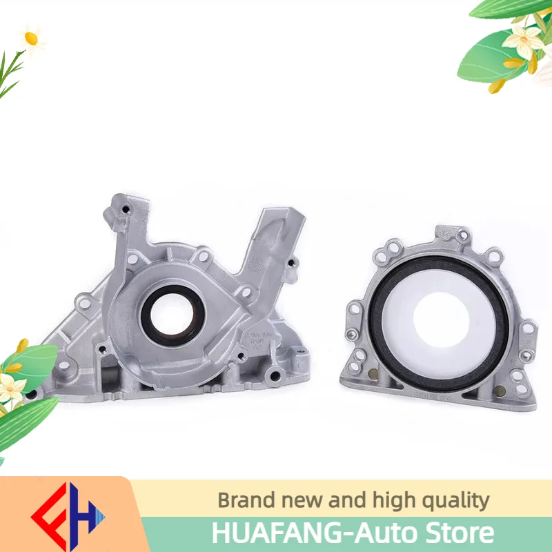 Original 2pcs Front & Rear Crankshaft Oil Seal Flange Set Fit For  Beetle Golf Passat  A4 S4 Tt High Quality