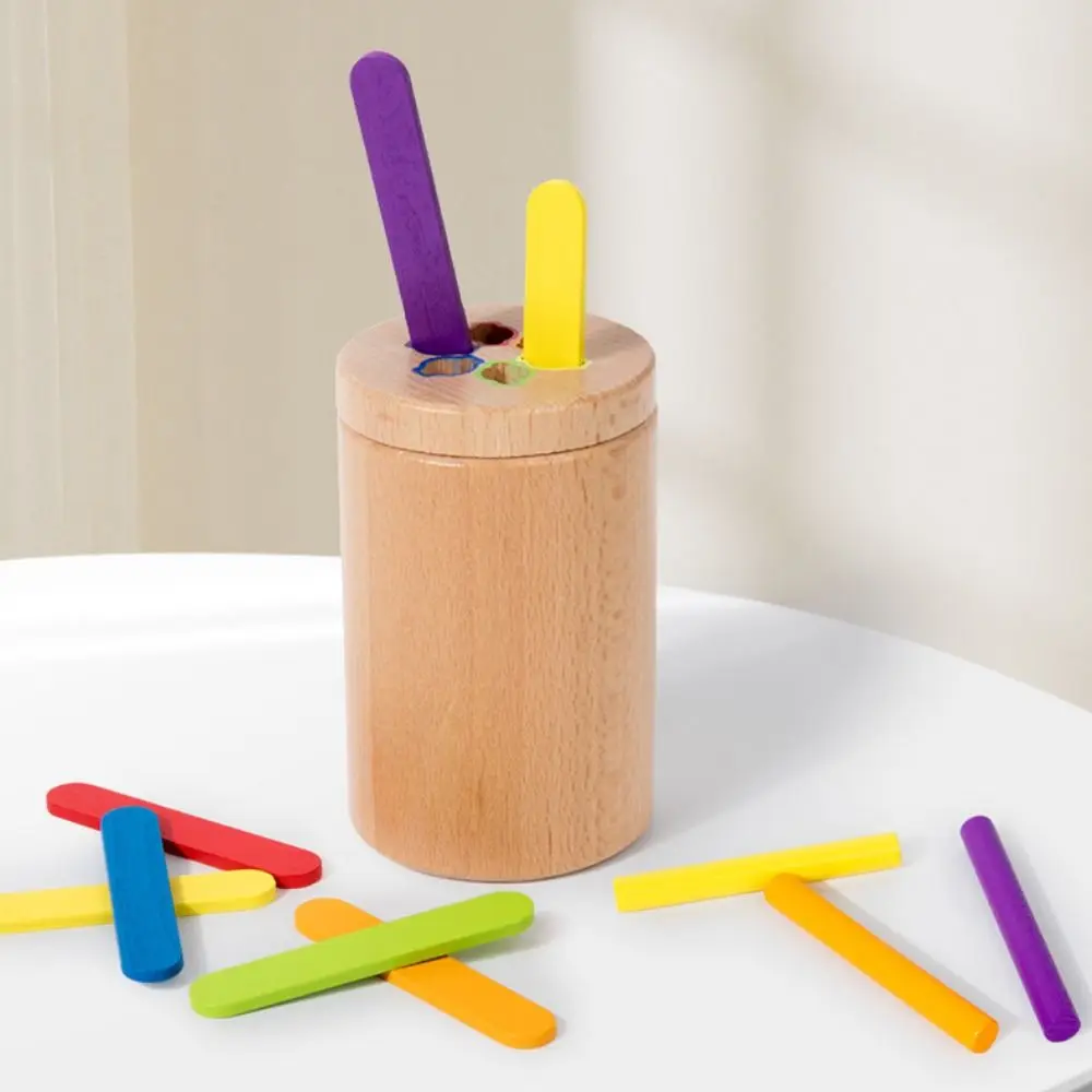 

Colourful Sticks Wooden Stick Board Game Educational Counting Wooden Stick Tower Toy Set Fine Motor Development High-quality