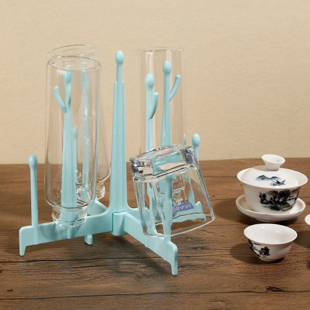 

1Pcs Baby Bottle Stand Flexible Auxiliary Branches Drying Rack for Mugs Cups Kitchen Organization Sky-Blue Baby Bottle Rack