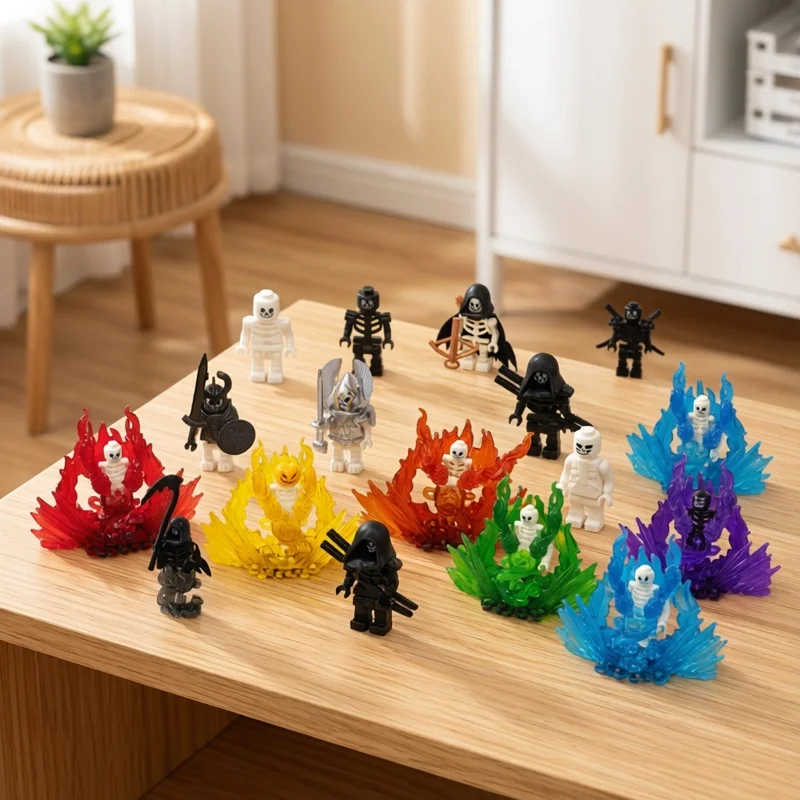 Halloween Skeleton Army Mini Doll MOC Building Blocks DIY Assembled Building Blocks Character Doll