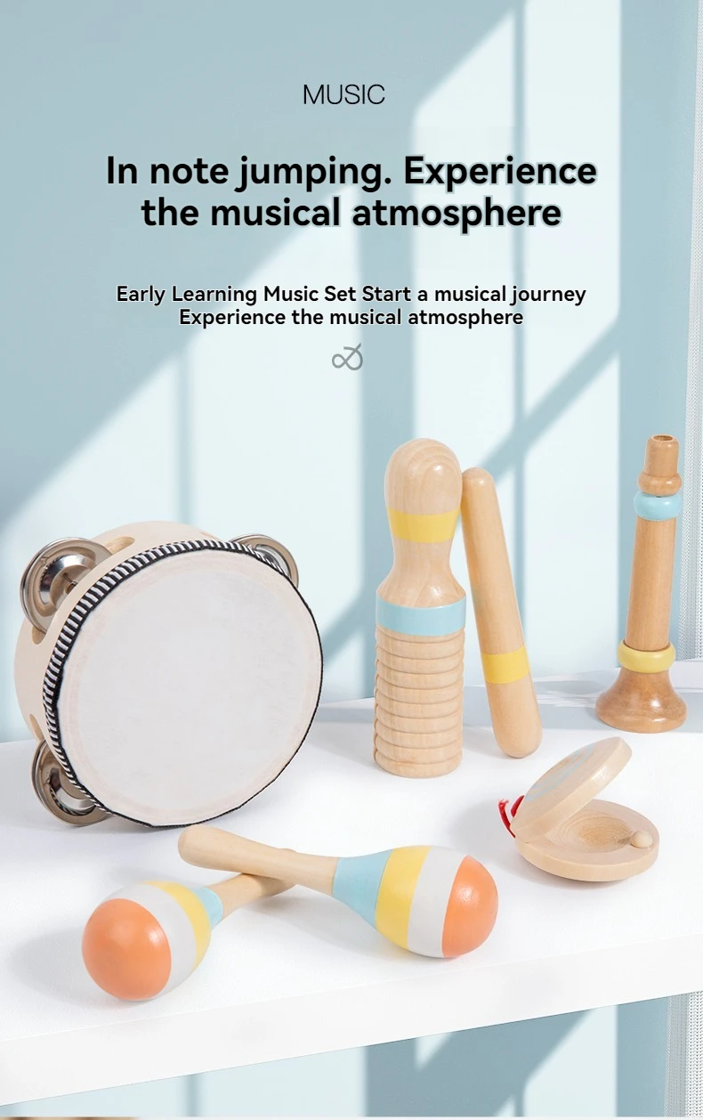 Juguete Musical interactivo juguetes de madera instrumentos de percusión para niños juguetes educativos para edades temp