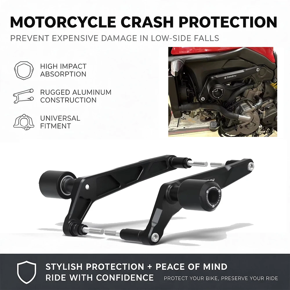 Motorcycle Frame Sliders Crash Protector For Ducati Monster 950 Monster 950 + (Plus) 2021-2024