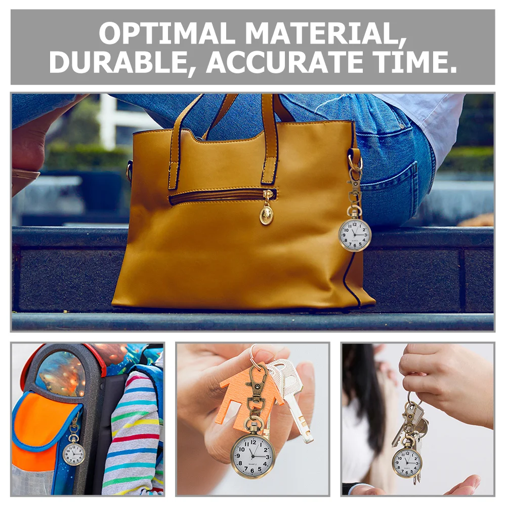 2 قطعة الصدر النساء الممرضات الطلب الكبير الوقت السفر هدية فوب التمريض جيب ممرضة فوب ممرضة الساعات للنساء ساعة #5