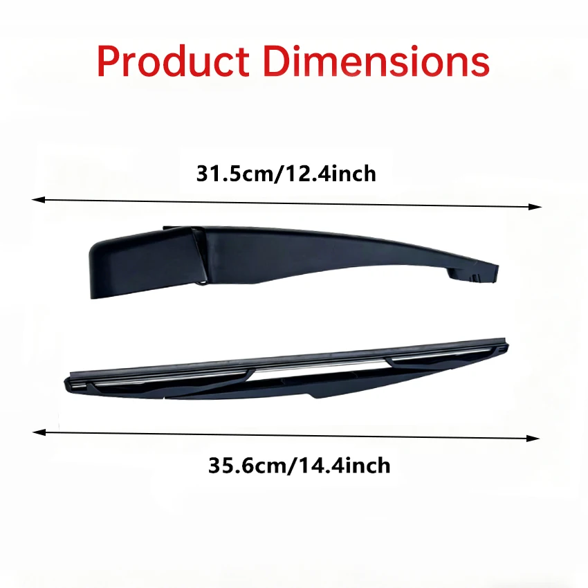 2pcs Rear Windshield Wiper Arm Blade Set For Ford Edge 2007 2008 2009 2010 2011 2012 2013 9T4Z17526A