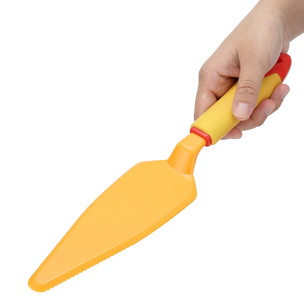 

Cake Pizza Shovel Heavy Duty Ergonomic Cake Spatula Easy Clean Baking Tool Kitchen Utensil Set Yellow Color
