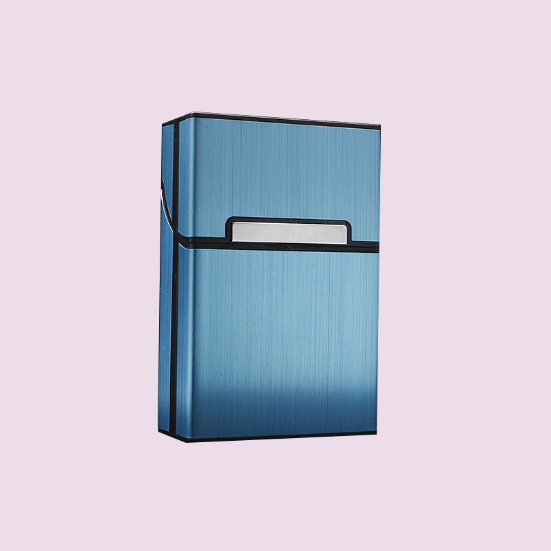Cigarette Case Men Fashion Aluminium Alloy Cigarette Storage Box Holder Magnetic Buckle Tobacco Cigar Protective Cover For Male