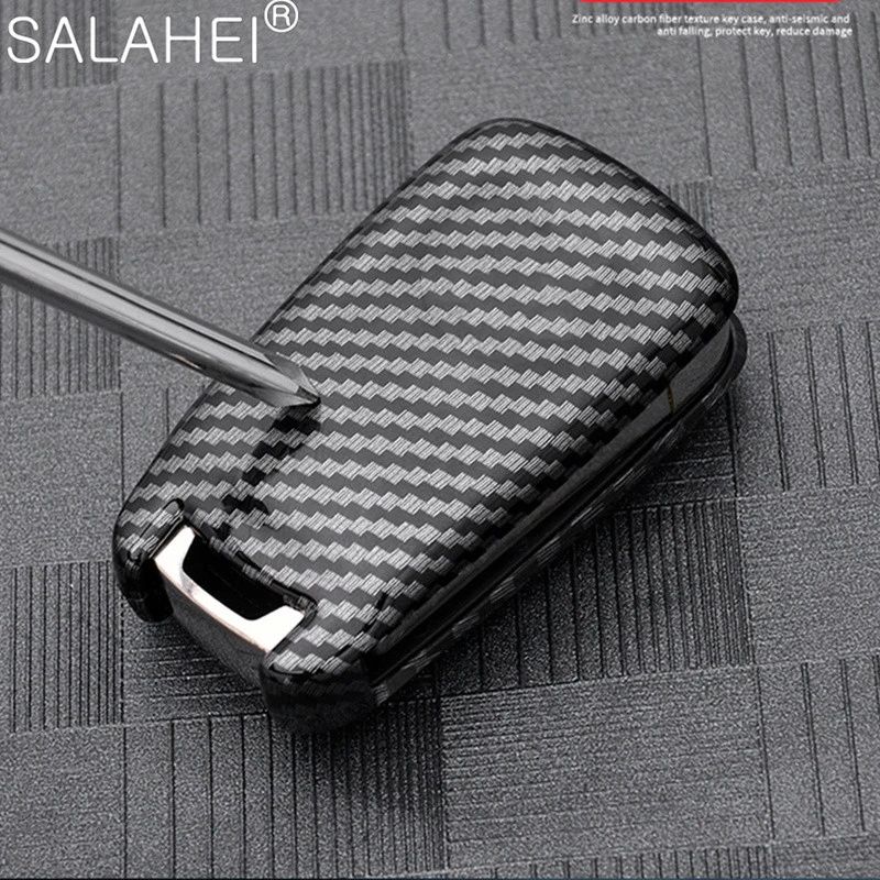 ABS Carbon fiber Car Flip Key Case Cover For Buick Chevrolet Cruze Opel Vauxhall Mokka Encore Astra Corsa E Insignia Zafira G H