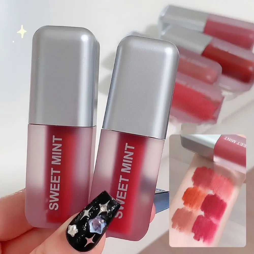 Brillant à lèvres antiadhésif Portable, boue de joues, longue durée, teinte, mat, maquillage, cosmétiques