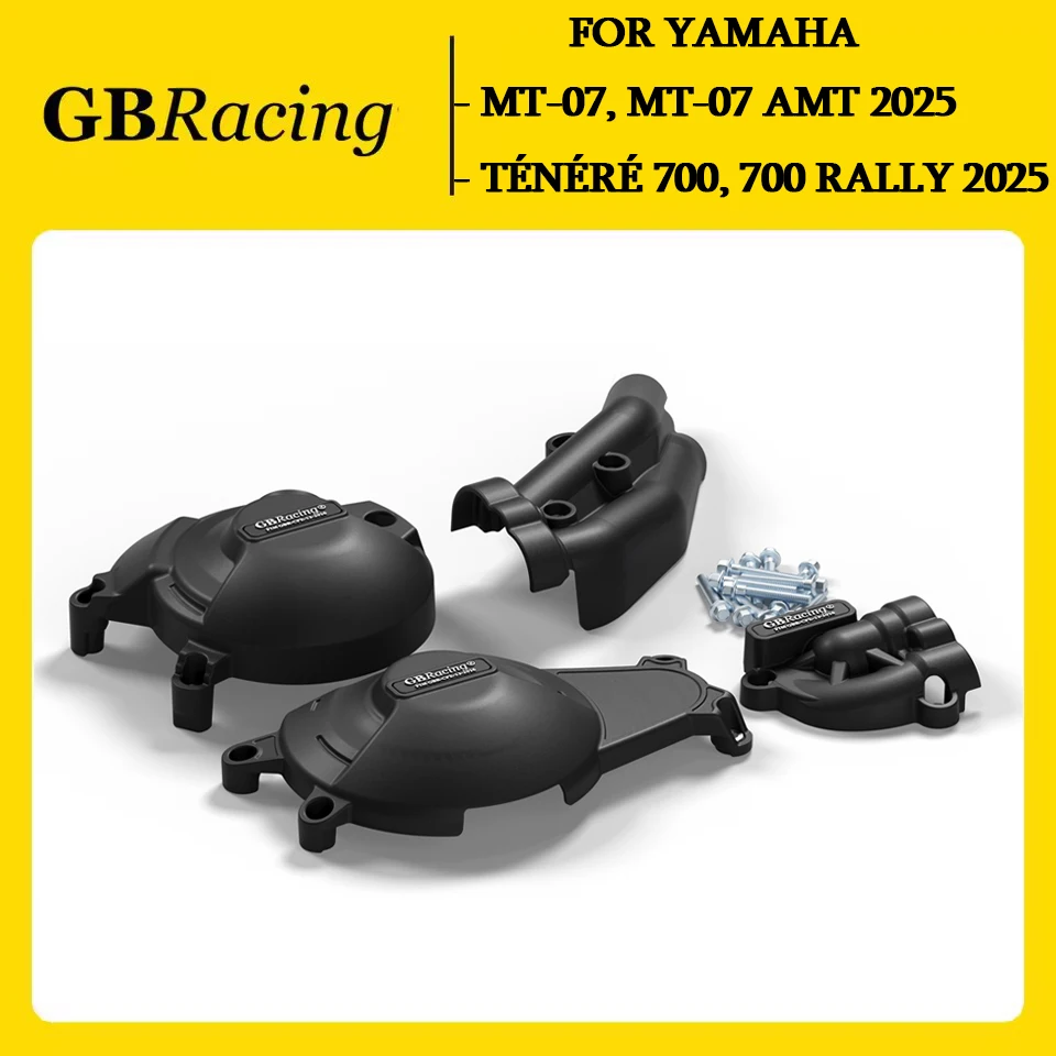 

GBRacing Engine Protection (Secondary Cover + Clutch Cover) – Made 2025 For Yamaha MT-07/MT-07 AMT/Ténéré 700/700 Rally