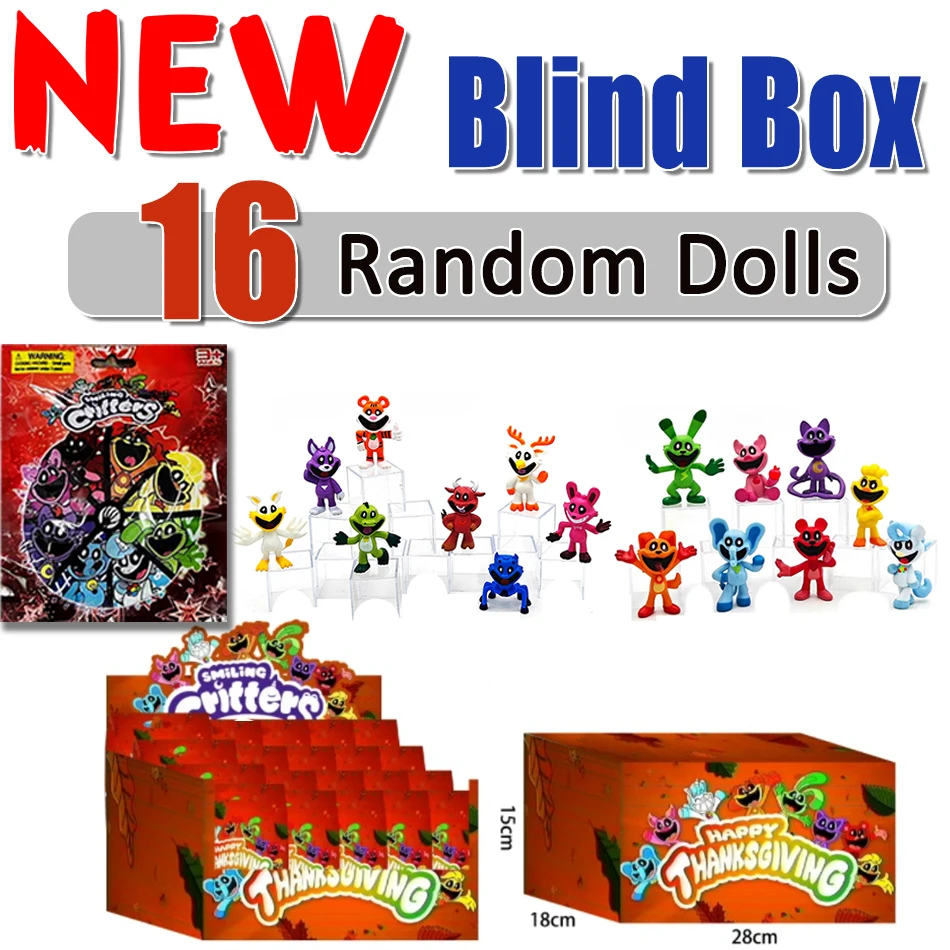 New Anime Smiling Critters figures Red Mystery Box Blind Box Toys Gifts for Fans Adults Figure Decorative Kids birthday Gifts