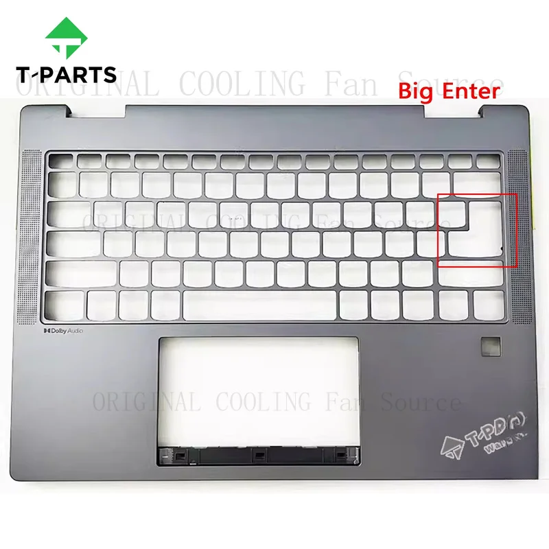 R+  New For Lenovo ideapad 5 2-in-1 14AHP9 14IRU9 Upper Case Palmrest KB Bezel Gray