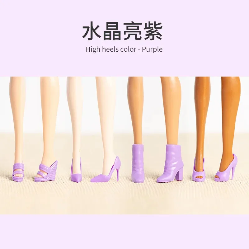 High-End-Puppenschuhe / 30 cm Puppen-High-Heels-Stiefel / Zubehör für 1/6 BB Fr Modepuppe / Puppenhaus-DIY-Spielzeug