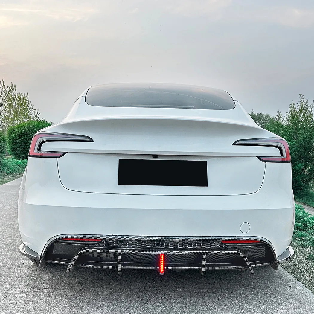 Tail Lip Spoiler with Lights for Tesla Model 3 2024+ Rear Bumper Exterior Modification view 3