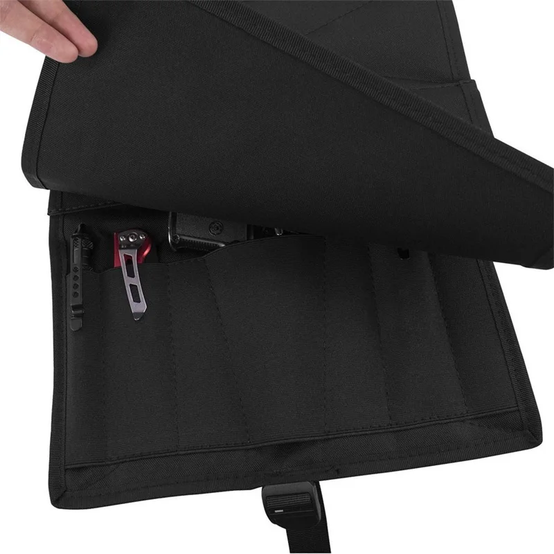 Tactical Adjustable Concealed Car Seat Pistol Holster with Spare Hidden Pouch Storage Bag for Most Cars Glock Dropshipping