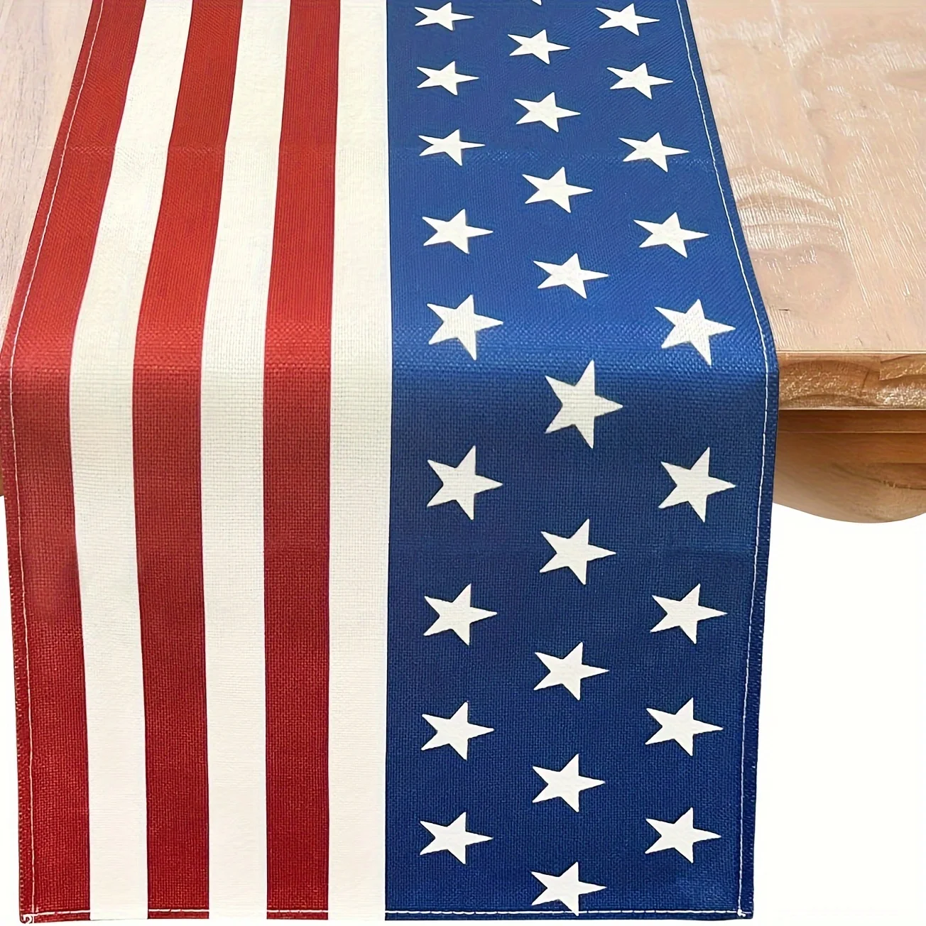1pc Table Runner 4th Of July Table Runner USA Day Flag Stars Runners Independence Day Table Decorations For Dining Room Home Par