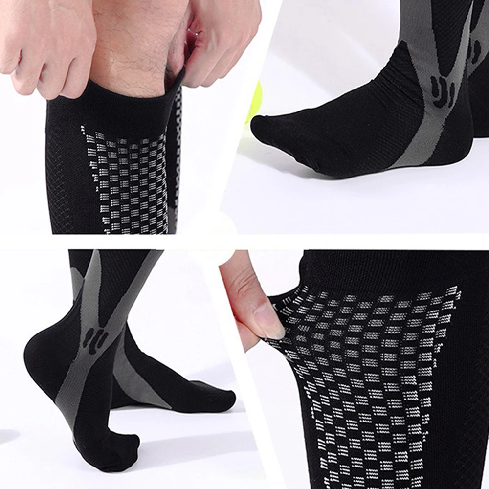 BraceTop 1 Pair Sports Stockings Compression Golf Sport Socks Medical Nursing Stockings Prevent Varicose Veins Socks Rugby Socks