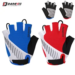 DAREVIE guanti da ciclismo MTB mezzo dito Taiwan importato Gel imbottito guanti da ciclismo guanti da bici antiurto di alta qualità traspiranti