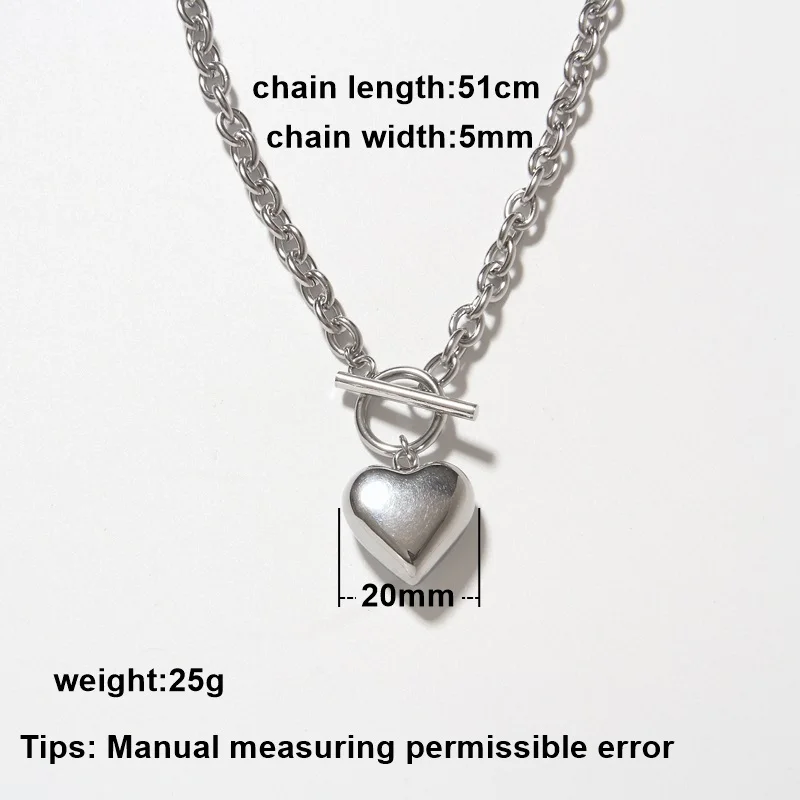 SOMMAR Hot Sale Gold Plated /stainless_steel color necklaces pendants for female heart，Simplicity bead necklace Luxury Jewelry