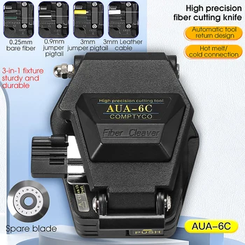 คีมตัดสายไฟเบอร์ AUA-6C/60C อุปกรณ์มีดตัดสายไฟไฟเบอร์ FTTH แบบเชื่อมด้วยความร้อนสูง16ใบมีด
