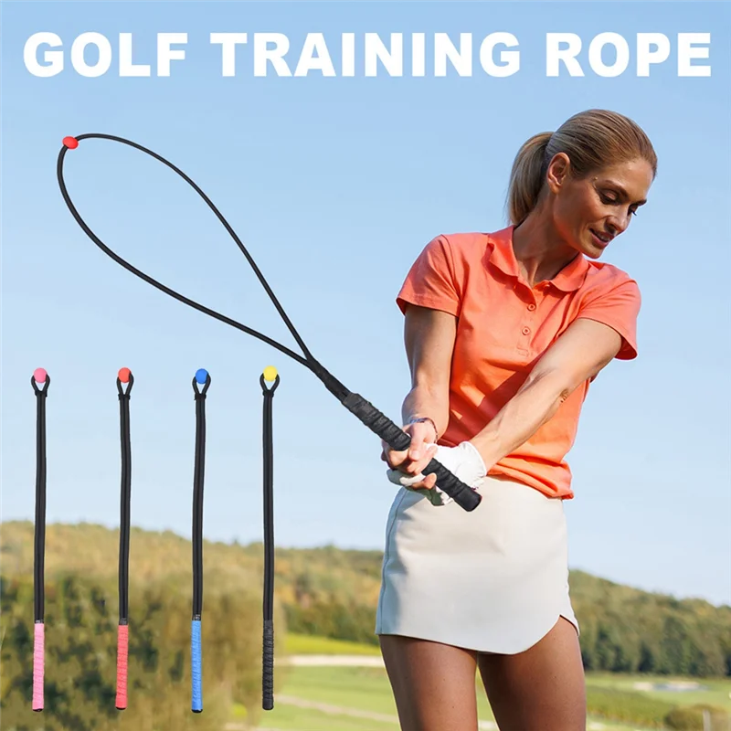 

Golf Swing Rope Training Aid Fitness Equipment Trainer With Eva Ball For Practice Posture Corrector Exercise