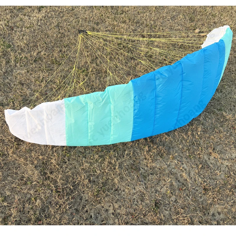 1 pz 2.1 metri di apertura alare baldacchino multicolore paracadute panno sport all'aria aperta accessori fai da te per modello parapendio telecomandato