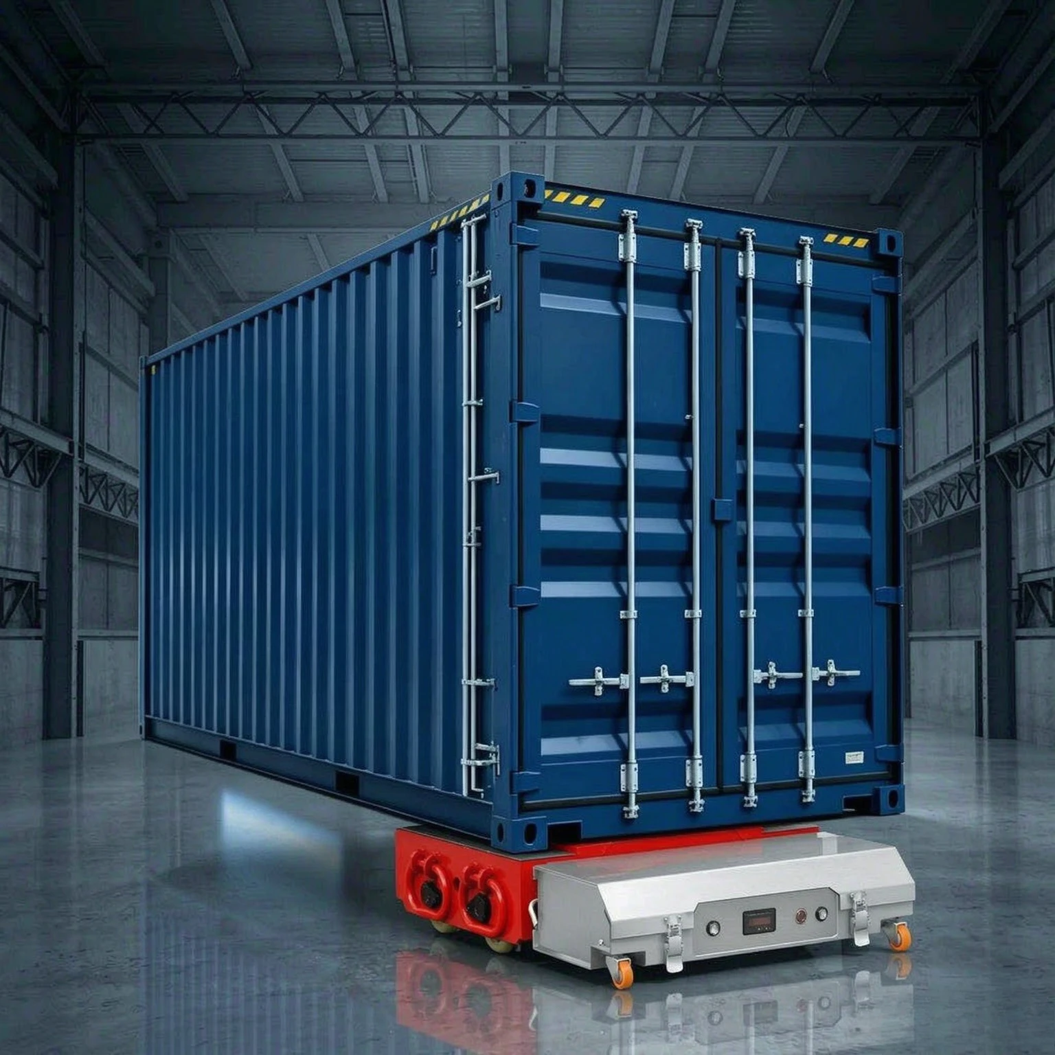 Warehouse Electric Tank Trolley Heavy Duty Electric Transfer Trolley Battry Powered Load Moving Skates Factory Price