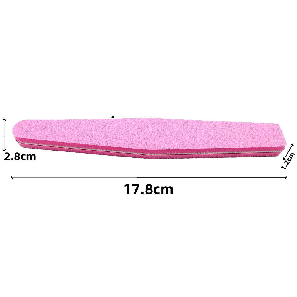 5pcs Professional Sponge Nail for Files Rhombus Style Nail Art Sanding Buffing Manicure Tools Polish Buffer Removal Emery Tools