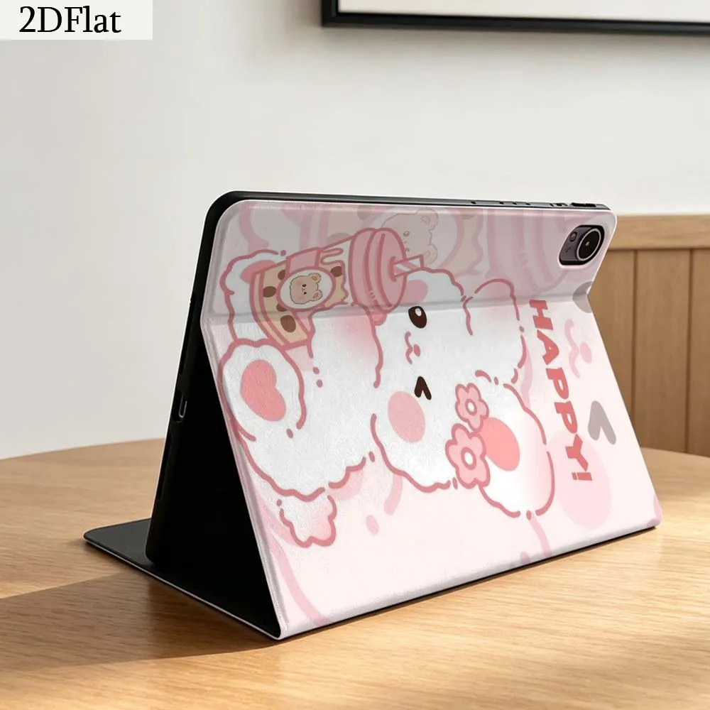 Cartoon Bear Milk Tea For Honor Tab Magic Pad GT X9a 6 X9 X8A X8 V8 V7 9 V9 8 2 3 4 13.3 10 Pro Inch Tablet Case Gift