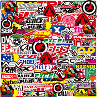 10/30/50/100pcs Cool Racing Car JDM Graffiti Stickers Waterproof DIY Skateboard Phone Helmet Motorcycle Cartoon Decal Decoration