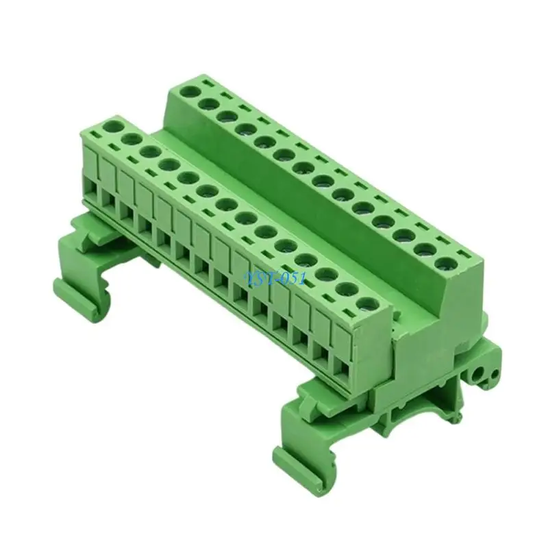 E15A Plastic Terminals Block For Electrical Wiring 2P-24P Option 300Volt Voltages