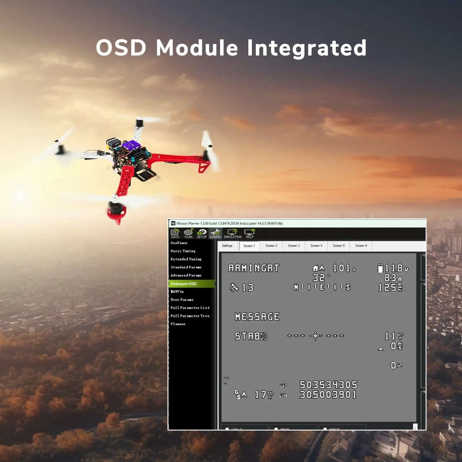 Crossflight Flight Controller For FPV Helicopter Airplane Car Boat 10PWM FC with OSD Module TS100 GPS M10N M8N 2-12S