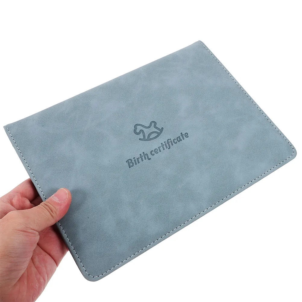 

2Pcs Birth Certificate Holder Sleeve Sturdy Lightweight Cartoon Design Folder for Birth Certificate Storage Protective Case