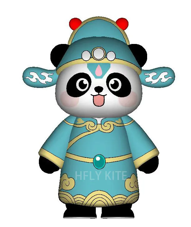 HFLY Nuovo Arrivo Morbido Gonfiabile 3.5m/5m Cartoon Panda Aquilone Linea Lavanderia per Adulti di Alta Qualità 40D Nylon Mostra Aquilone pendente