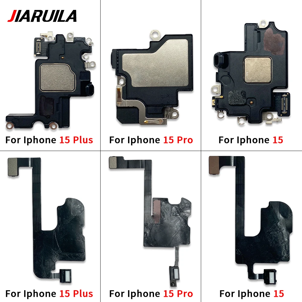 Ear Earpiece Flex For IPhone 15 Pro Max / For IPhone 15 Plus Proximity Sensor Sound Speaker Flex Cable Phone Face ID Part