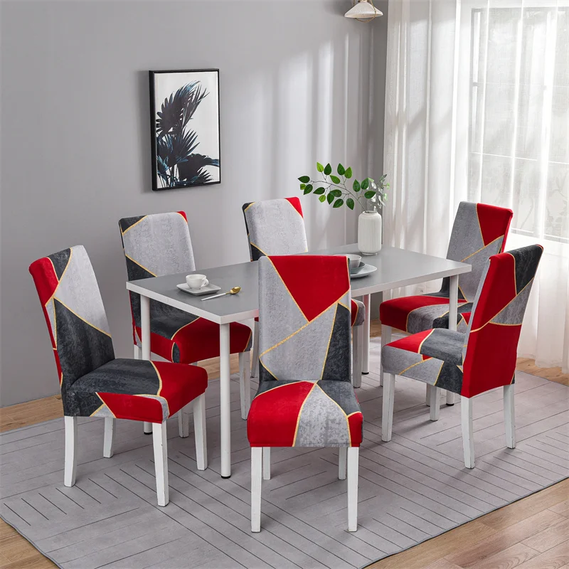 Dining Chair Cover Spandex Elastic Chair Slipcover Dining Room Chair Covers Seat Case for Wedding Hotel Banquet